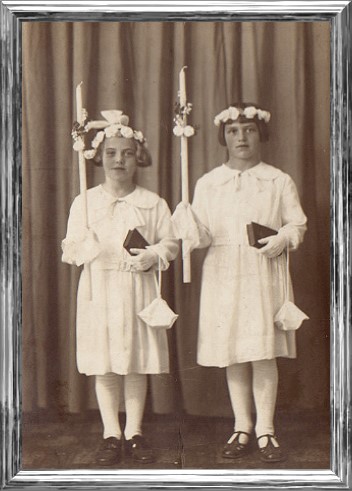 Kinderkommunion im Jahr 1936